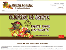 Tablet Screenshot of plaisirs-de-fruits.com